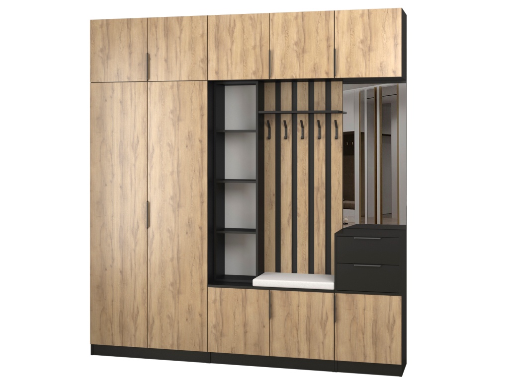 Прихожая Трим 9 (черный-дуб вотан).jpg