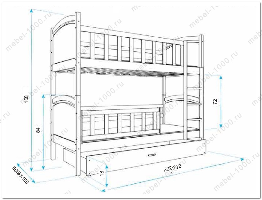 Двухъярусная кровать Ника размеры.jpg