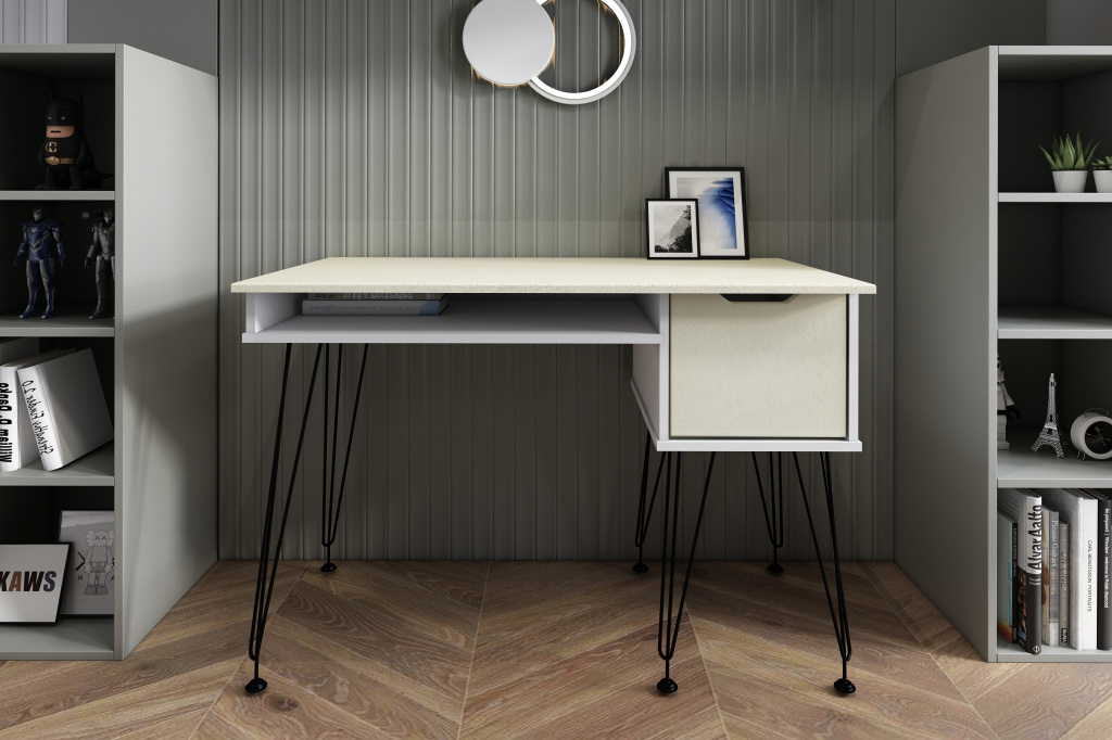 письменный стол МегаKraft 25 белый - лофт ваниль.jpg