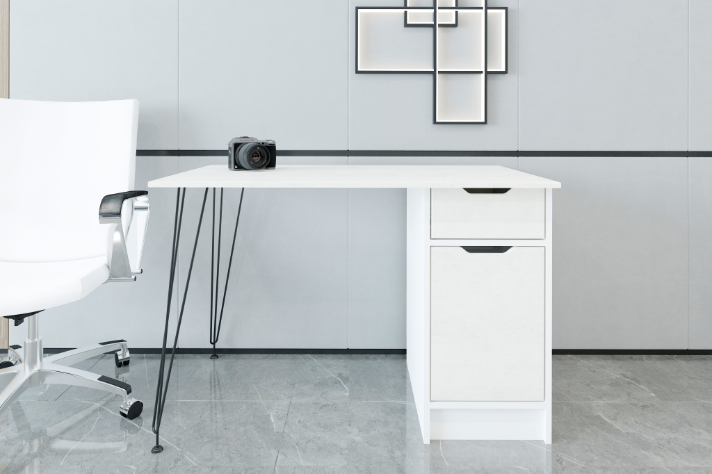 письменный стол МегаKraft 4 белый - камень белый.jpg