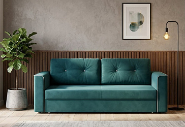 Диван еврокнижка "Принстон" велюр зара изумруд