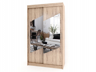 Шкаф купе 2-х дверный "Миллениум-9" с зеркалами