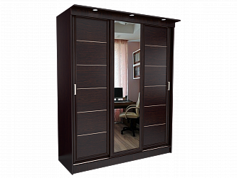 Шкаф купе 3-х дверный "Миллениум Лайн" с зеркалами