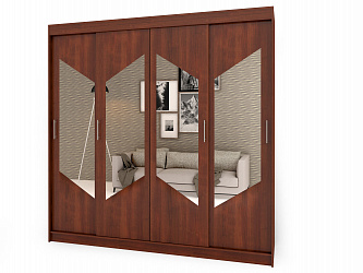 Шкаф купе 4-х дверный "Миллениум-5" с зеркалами