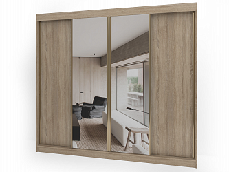 Шкаф купе 4-х дверный "Альянс"