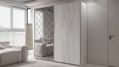 Шкаф купе 2-х дверный "One Pulse-4"