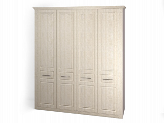 Шкаф 4-х дверный "Венеция-1" глухие фасады