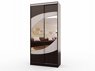 Шкаф-купе 2-х дверный "Альва-1"