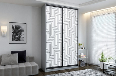 Шкаф купе 2-х дверный "Сканди-10" фотопечать