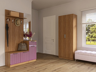 Модульная прихожая "Глянец 3Д-7"