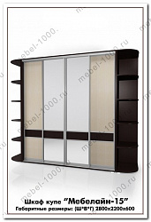 Шкаф купе "Мебелайн 15"