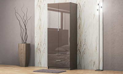 Шкаф распашной 2-х дверный "Глянец 3Д-2"
