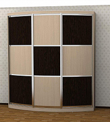 Шкаф купе радиусный 3-х дверный "Радион Line"