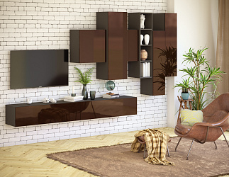 Модульная стенка для гостиной "Марта-3"