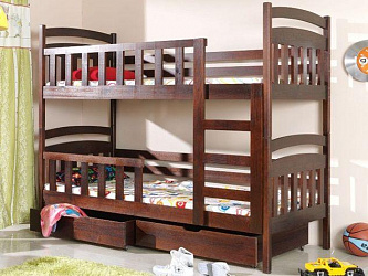 Двухъярусная кровать из массива "Спектр"