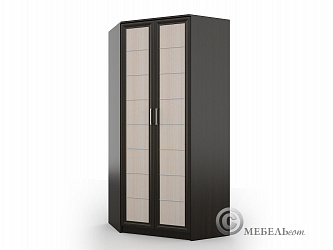 ШКАФ УГЛОВОЙ РАСПАШНОЙ 2-Х ДВЕРНЫЙ В РАМКЕ МДФ