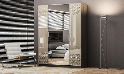 Шкаф распашной 4-х дверный "Глянец 3Д-11"