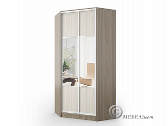 ШКАФ КУПЕ 2-Х ДВЕРНЫЙ УГЛОВОЙ "ВЕРСАЛЬ" С ЗЕРКАЛОМ