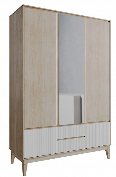 Шкаф 3-х дверный распашной с зеркалом №478