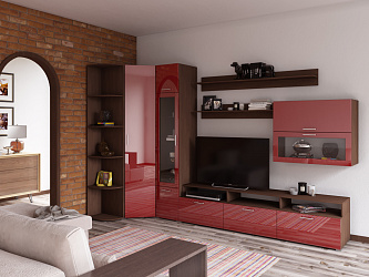 Модульная стенка для гостиной "Локер-10"