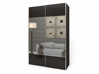 Шкаф купе 2-х дверный "Рондо 2-8" с зеркалами