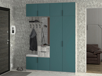 Модульная прихожая "Трим-4" МДФ