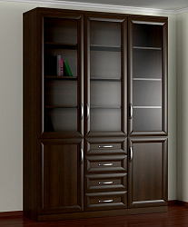 Стеллаж Библиограф 3-х створчатый №8