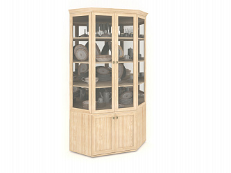 Шкаф угловой распашной 2-х дверный "Витраж-2"