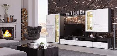 Модульная стенка для гостиной "Локер-33"