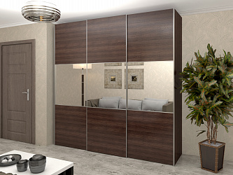 Шкаф купе 3-х дверный "Рондо 3-4" с зеркалами