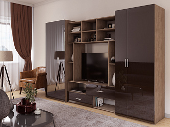 Модульная стенка для гостиной "Локер-23"