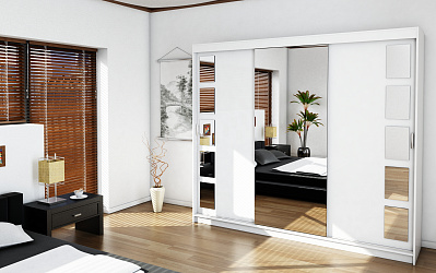 Шкаф купе 3-х дверный "Миррор 8.3"