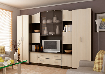 Стенка для гостиной "Макарена ЛДСП"