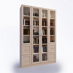 Библиотечный шкаф 4/8 (модульная группа)