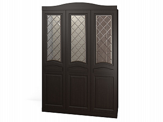 Шкаф 3-х дверный "Венеция-2" глухие фасады + зеркало гравировка