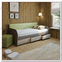 Кровать с мягкой спинкой "МДК 4.11 изделие 12"