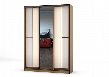 Шкаф-купе 3-х дверный "Концепт-21" с зеркалами