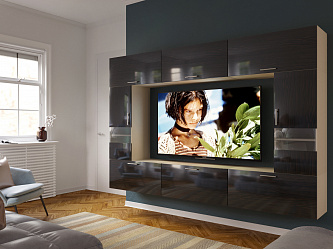 Модульная стенка для гостиной "Некст эко-12"