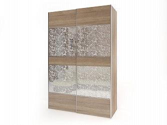 Шкаф купе 2-х дверный "Рондо 2-12" с зеркалами