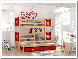 Двухъярусная кровать "Сердечко"